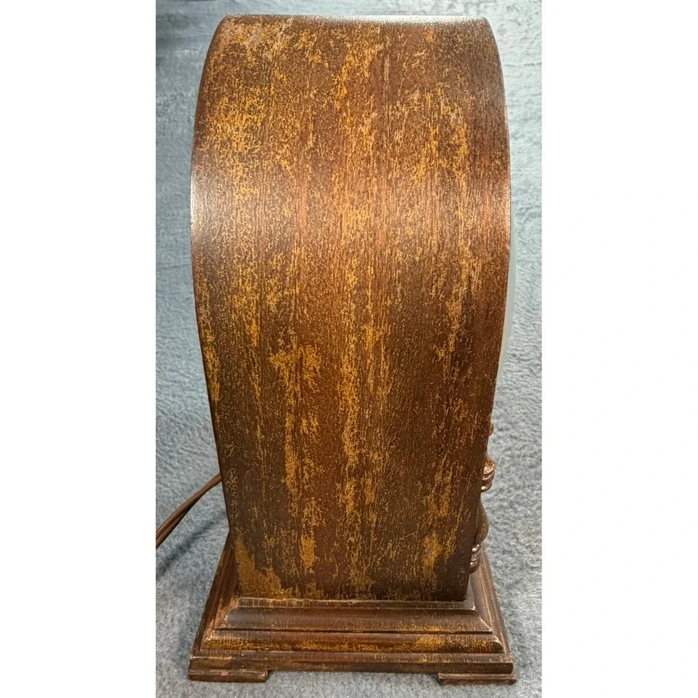 1930's Vintage GE Telechron Electric Mantel Clock Wood Cathedral Case Model 531